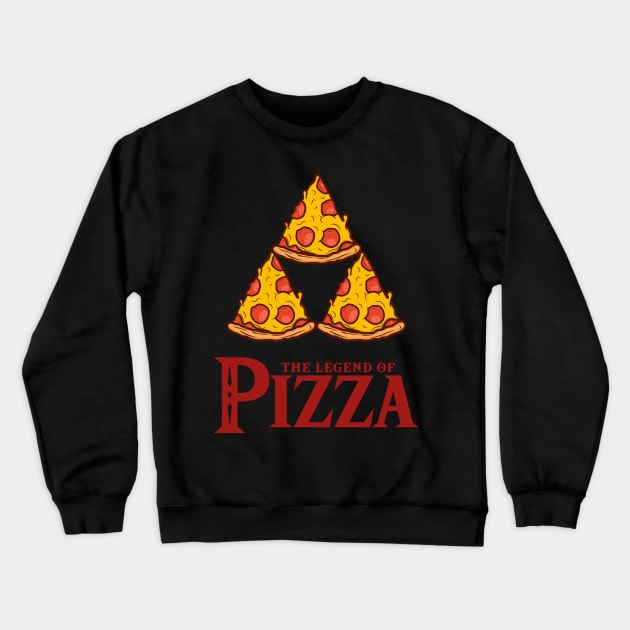 The Legend of Pizza Crewneck Sweatshirt by cpt_2013